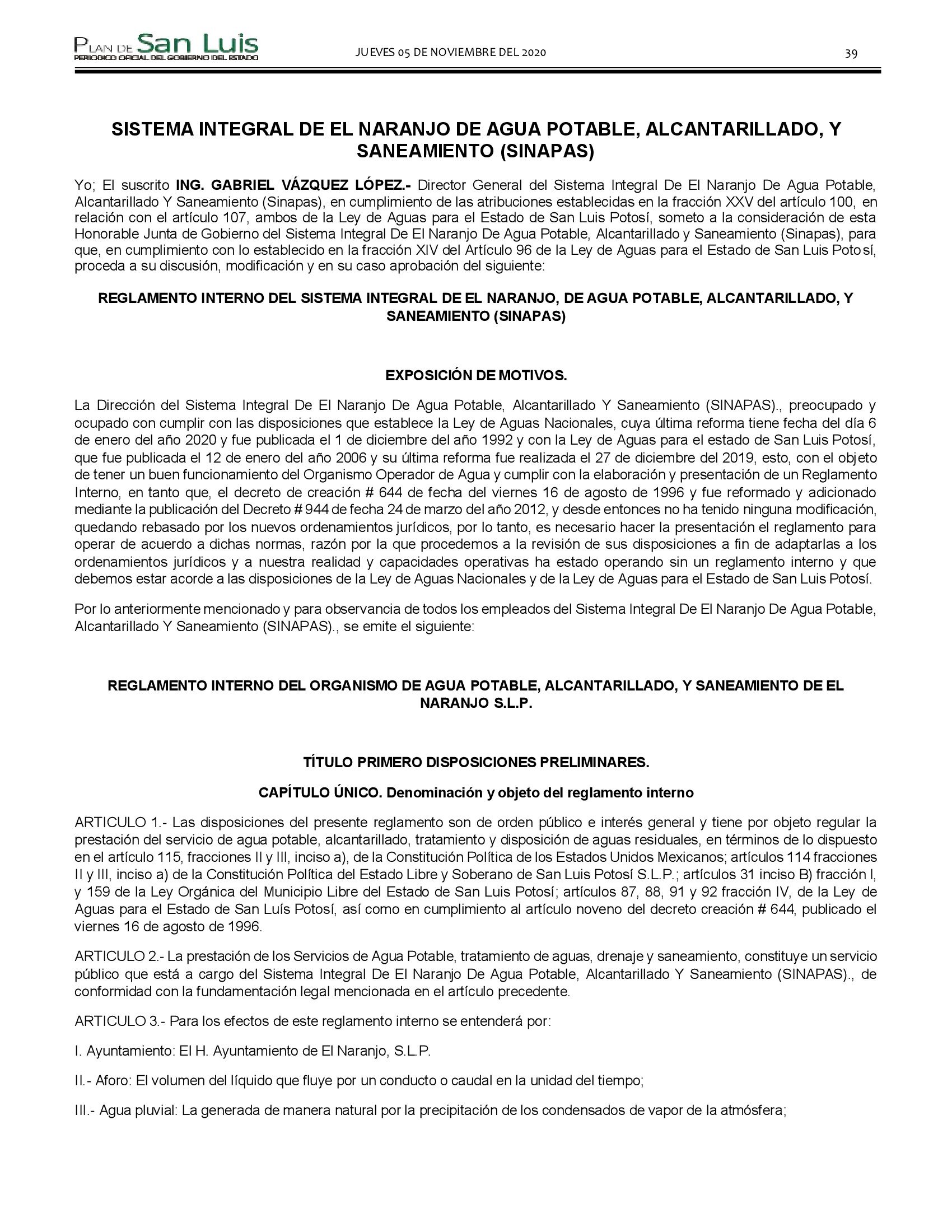 NARANJO REGLAMENTO 3