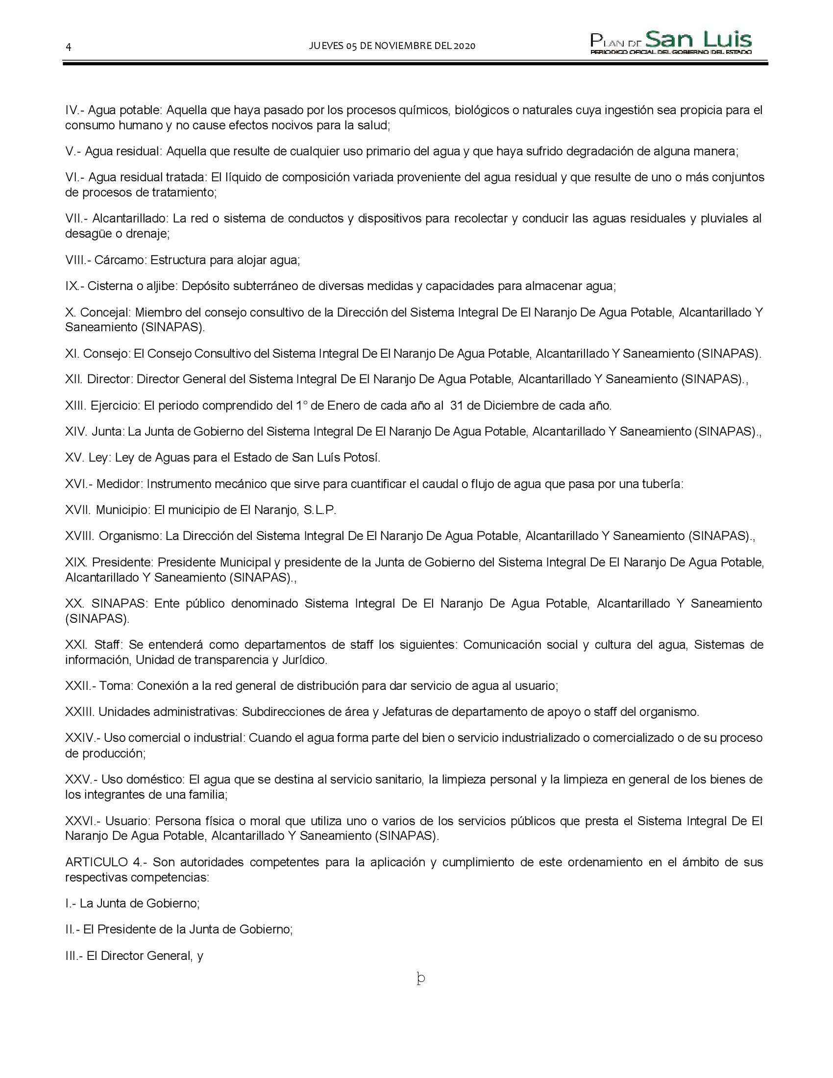 NARANJO REGLAMENTO 4