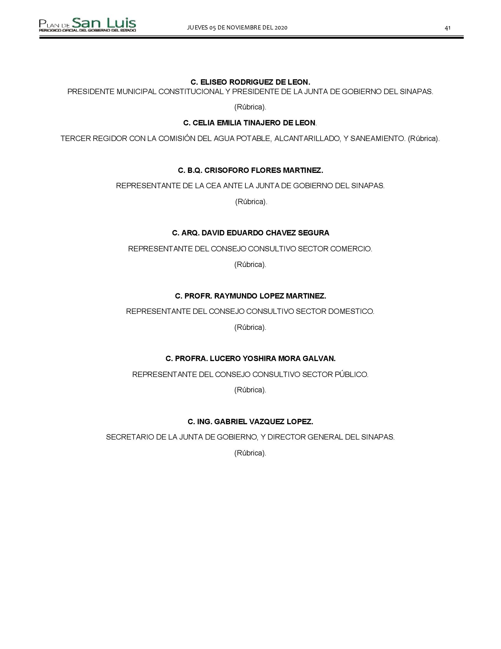 NARANJO REGLAMENTO 41